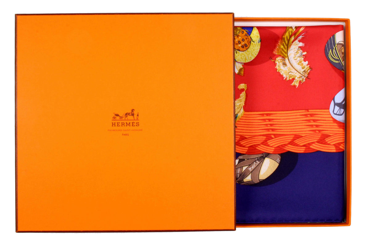 HERMÈS scarf “Couvée d'Hermès” by Caty Latham – Vintage Carwen