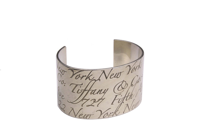 TIFFANY & CO. 727 Fifth Ave cuff silver bracelet