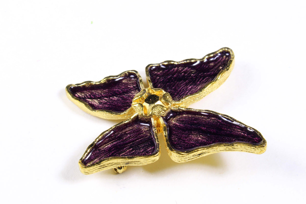 YVES SAINT LAURENT butterfly brooch – Vintage Carwen