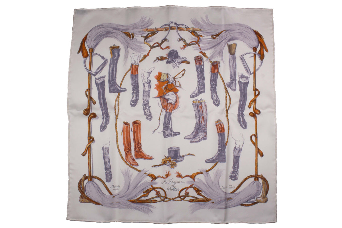 HERMÈS gavroche “A Propos de Bottes” by Xavier De Poret, pocket