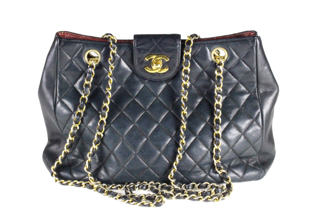 Chanel Paris 2015 Ombré Quilted Leather Tote Bag