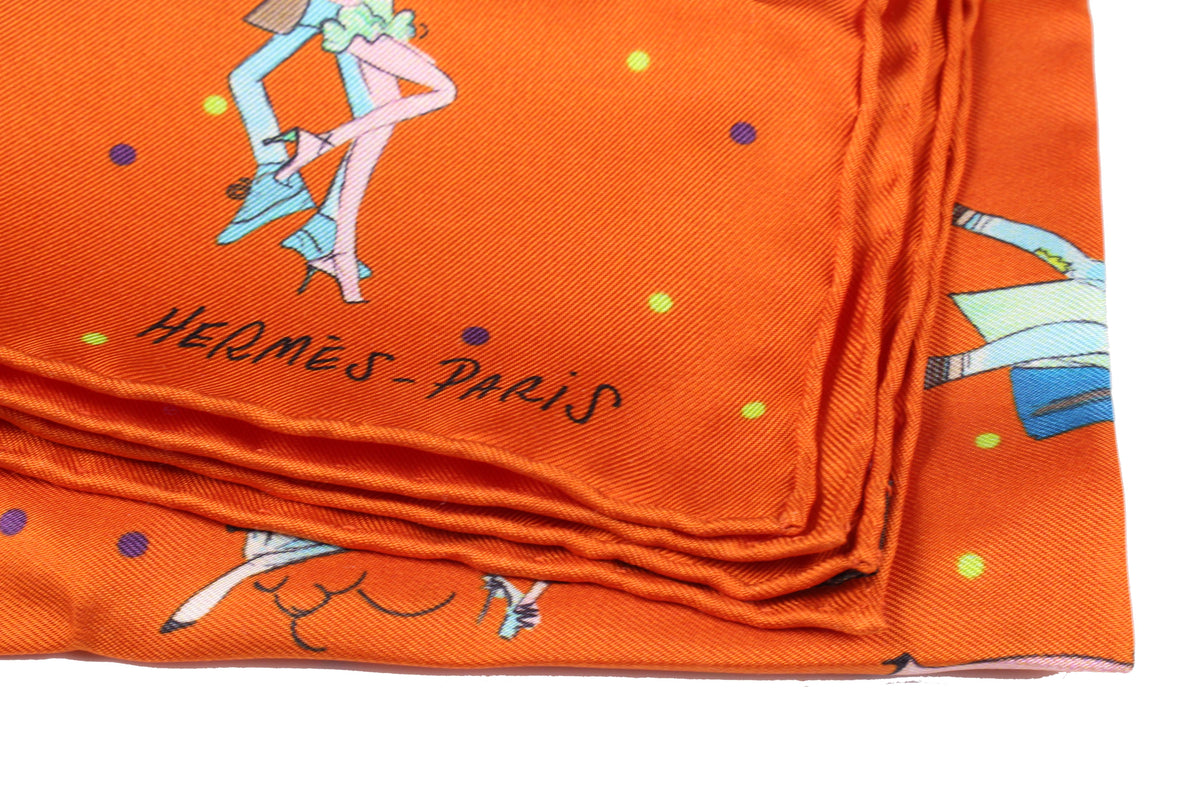 HERMÈS gavroche “Les Parisiennes de Kiraz” by Edmond Kiraz, pocket