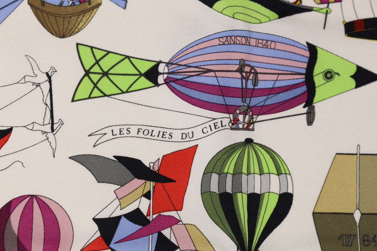 HERMÈS gavroche “Les Folies du Ciel” by Loic Dubigeon, pocket