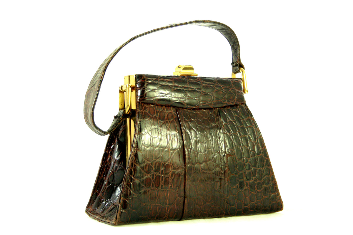 Vintage hotsell alligator handbags