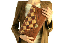 Patchwork snakeskin handbag