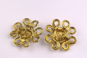 YVES SAINT LAURENT arabesque style earrings