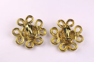 YVES SAINT LAURENT arabesque style earrings