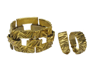YVES SAINT LAURENT bracelet and earrings set