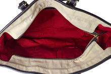 BURBERRY check canvas and leather tote bag