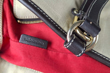 BURBERRY check canvas and leather tote bag