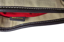 BURBERRY check canvas and leather tote bag