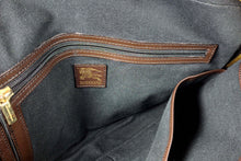 BURBERRY check canvas and leather laptop briefcase