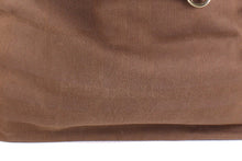 BURBERRY brown canvas and leather tote bag