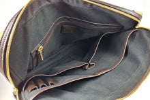 BURBERRY check canvas and leather laptop briefcase