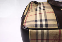 BURBERRY check canvas and leather laptop briefcase