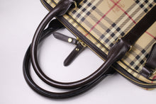BURBERRY check canvas and leather laptop briefcase