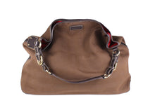 BURBERRY brown canvas and leather tote bag