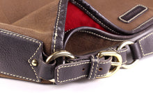 BURBERRY brown canvas and leather tote bag