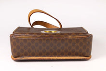CELINE brown macadam monogram canvas crossbody handbag