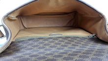 CELINE brown macadam monogram canvas crossbody handbag