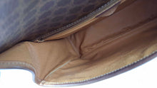 CELINE brown macadam monogram canvas crossbody handbag