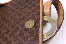 CELINE brown macadam monogram canvas crossbody handbag