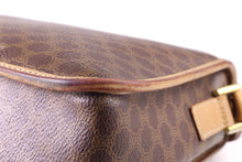 CELINE brown macadam monogram canvas crossbody handbag