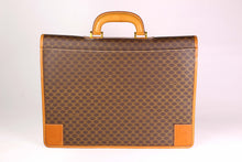 CELINE brown macadam monogram Trionphe canvas briefcase