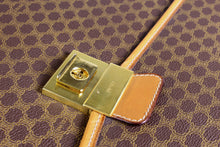 CELINE brown macadam monogram Trionphe canvas briefcase