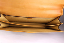 CELINE brown macadam monogram Trionphe canvas briefcase