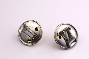 CELINE PARIS logo globe stars earrings