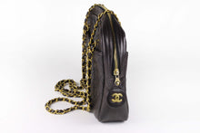 CHANEL dark brown leather Camara bag