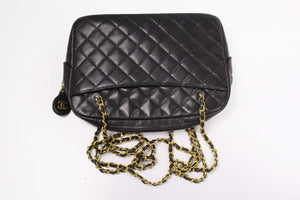 CHANEL dark brown leather Camara bag