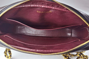 CHANEL dark brown leather Camara bag