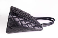 CHANEL Caviar Medallion black leather tote bag