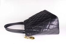 CHANEL Caviar Medallion black leather tote bag