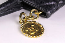 CHANEL Caviar Medallion black leather tote bag