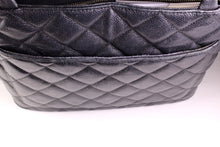 CHANEL Caviar Medallion black leather tote bag