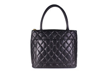 CHANEL Caviar Medallion black leather tote bag