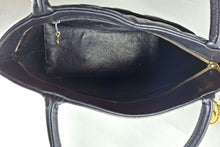 CHANEL Caviar Medallion black leather tote bag