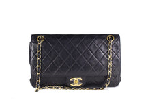 CHANEL classic 11.12 double flap black leather bag