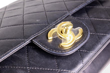 CHANEL classic 11.12 double flap black leather bag