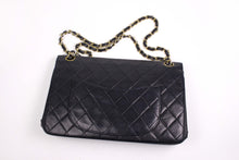 CHANEL classic 11.12 double flap black leather bag
