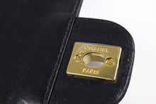 CHANEL classic 11.12 double flap black leather bag