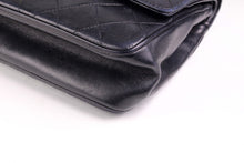 CHANEL classic 11.12 double flap black leather bag