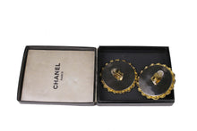 Chanel Fall 1991 Runway Logo disc earrings