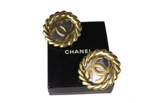 Chanel Fall 1991 Runway Logo disc earrings