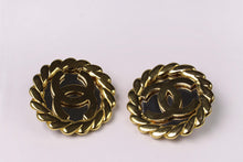 Chanel Fall 1991 Runway Logo disc earrings