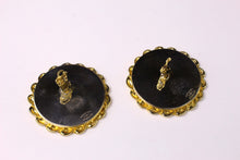 Chanel Fall 1991 Runway Logo disc earrings