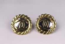 Chanel Fall 1991 Runway Logo disc earrings